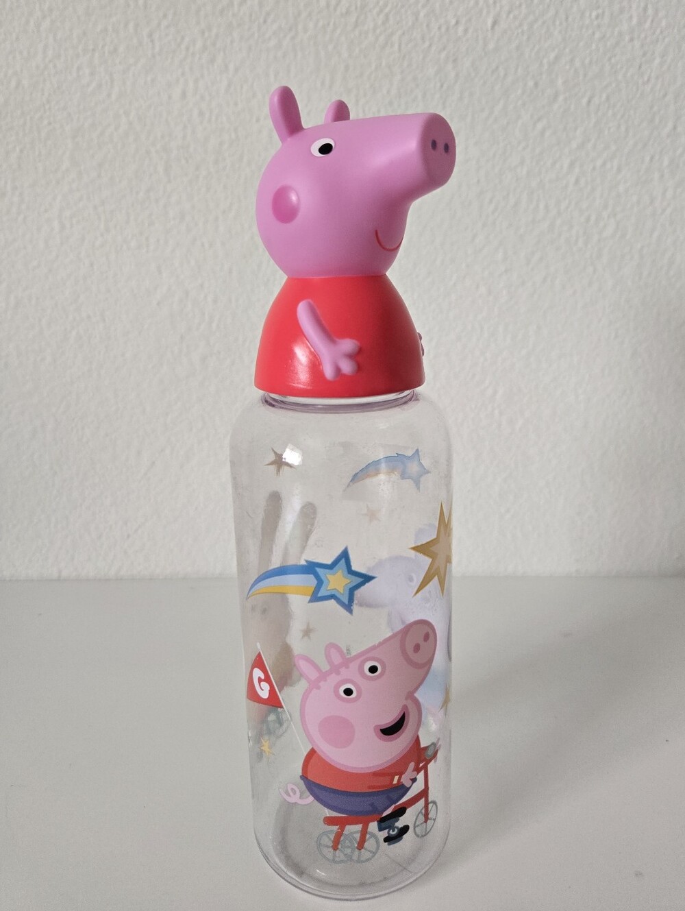 2003 Peppa Pig Pink Character Water Bottle 560 ml